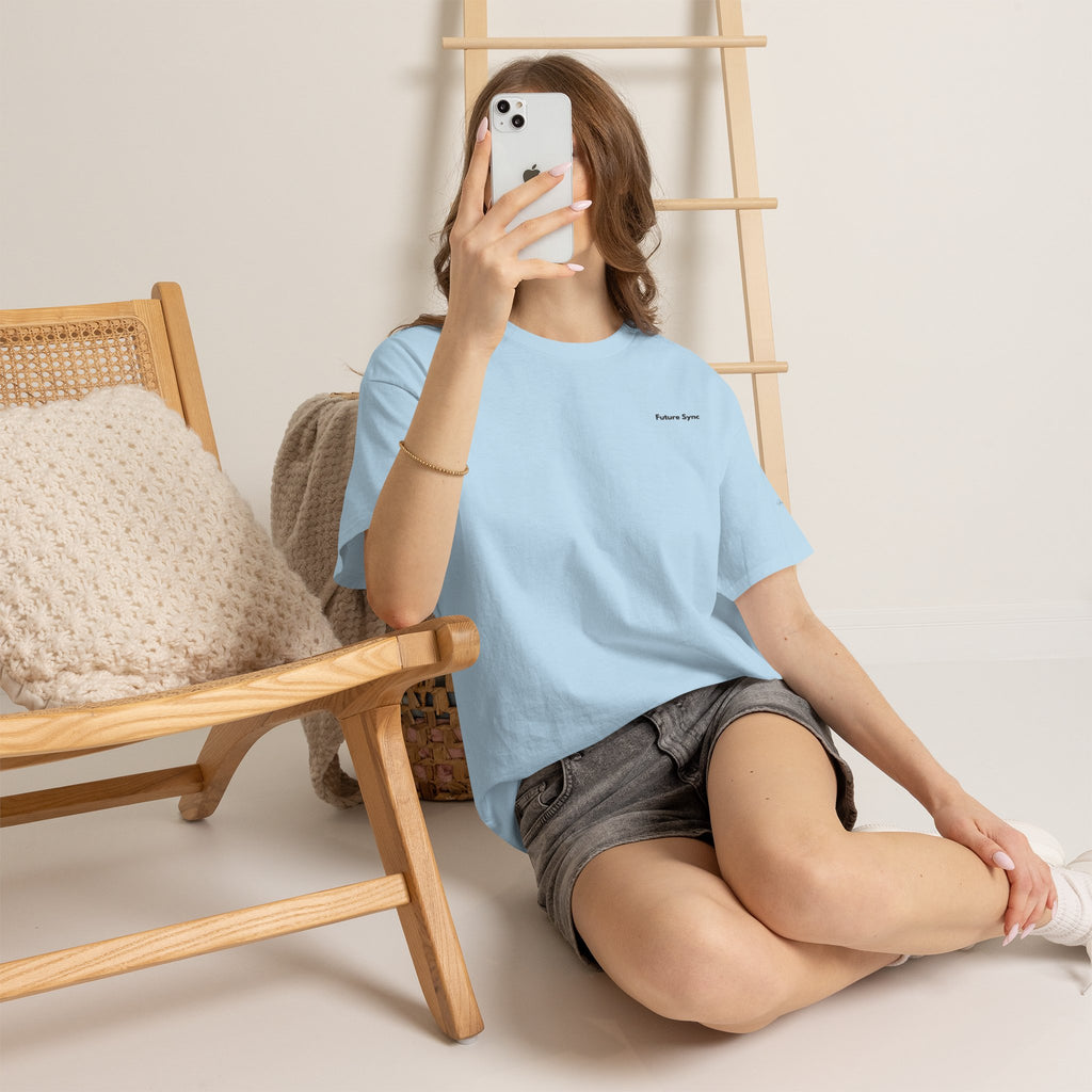 Future Sync Standard Heavy Cotton Tee | Minimalist Aesthetic Streetwear