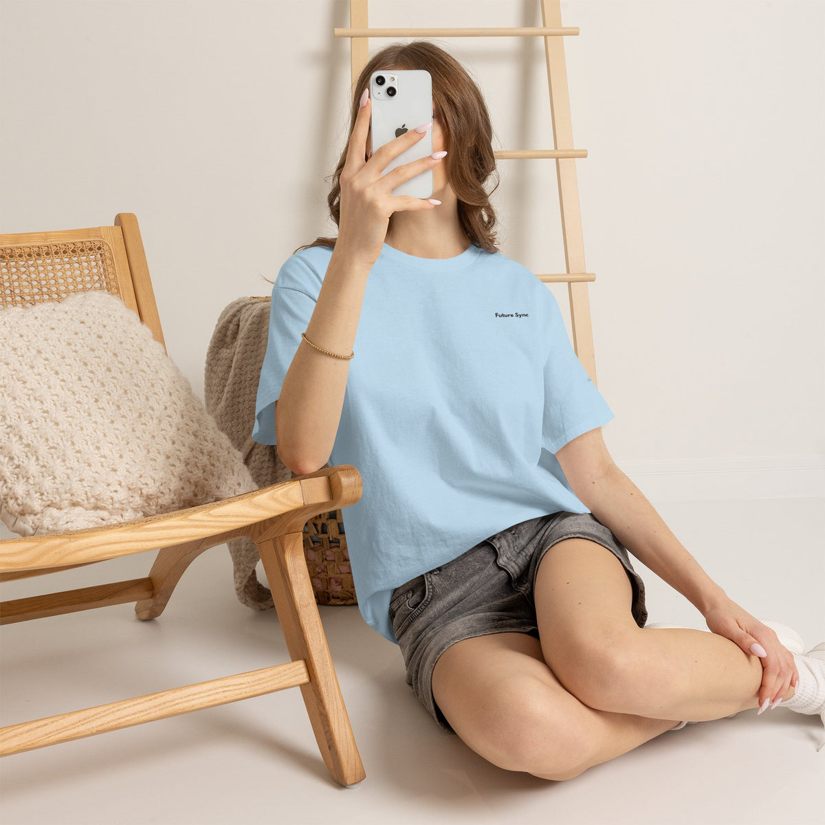 Future Sync Standard Heavy Cotton Tee | Minimalist Aesthetic Streetwear