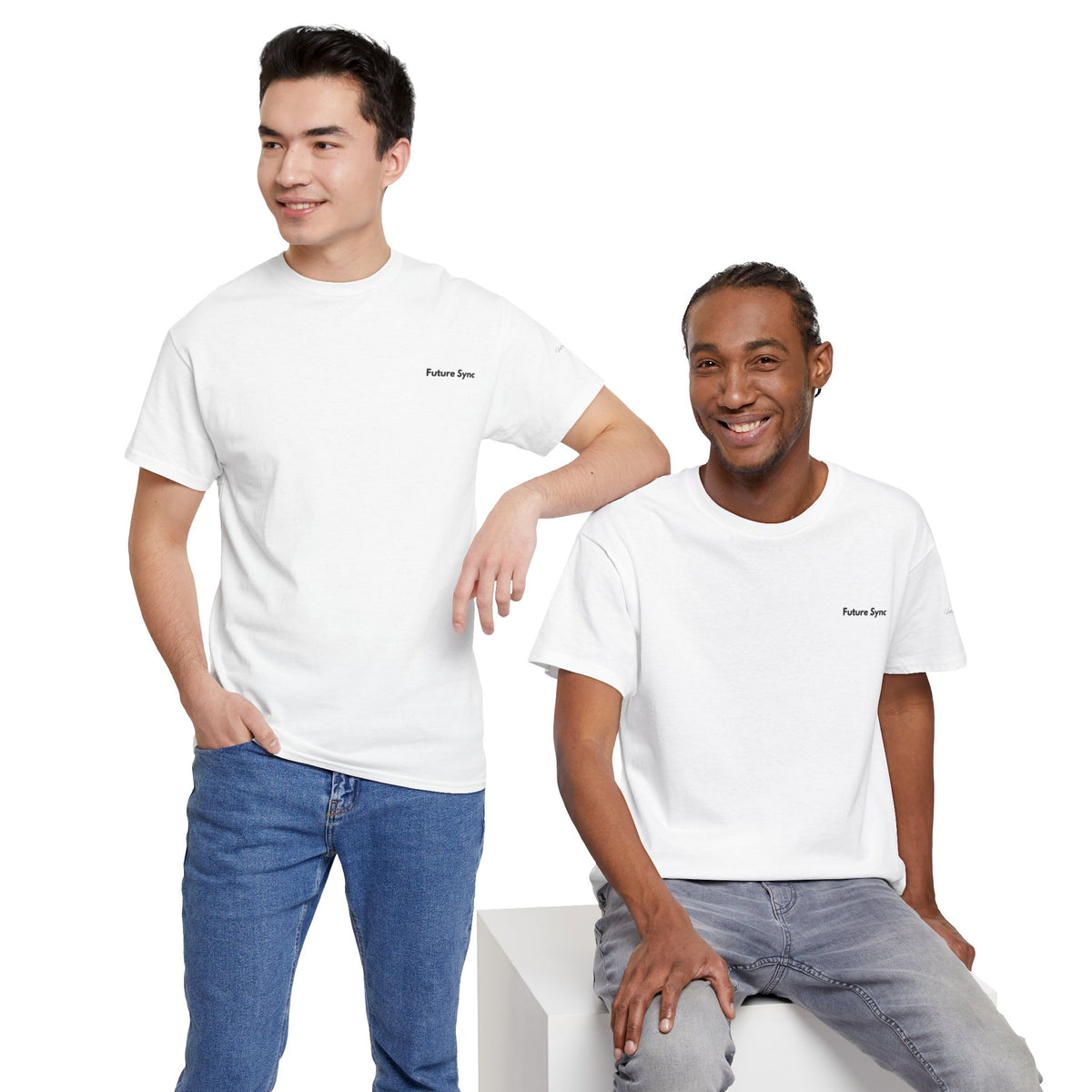 Future Sync Standard Heavy Cotton Tee | Minimalist Aesthetic Streetwear