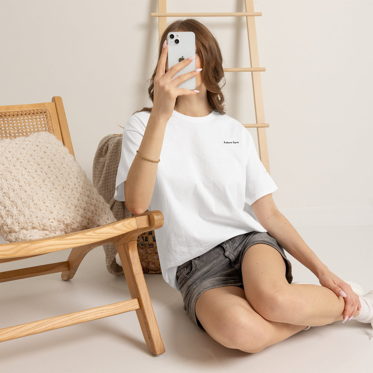 Future Sync Standard Heavy Cotton Tee | Minimalist Aesthetic Streetwear