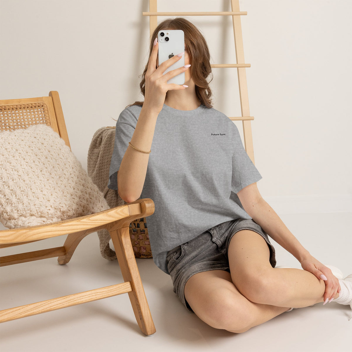 Future Sync Standard Heavy Cotton Tee | Minimalist Aesthetic Streetwear