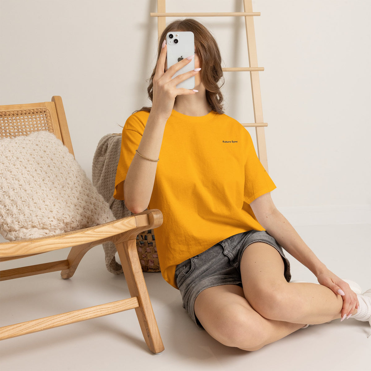 Future Sync Standard Heavy Cotton Tee | Minimalist Aesthetic Streetwear