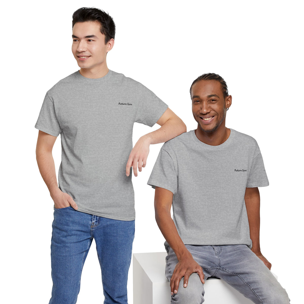 Future Sync Standard Heavy Cotton Tee | Minimalist Aesthetic Streetwear