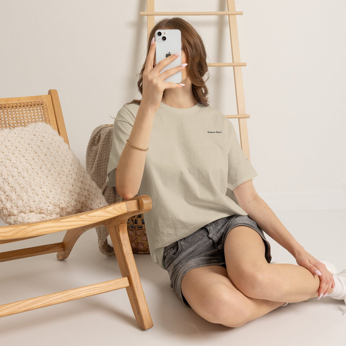 Future Sync Standard Heavy Cotton Tee | Minimalist Aesthetic Streetwear
